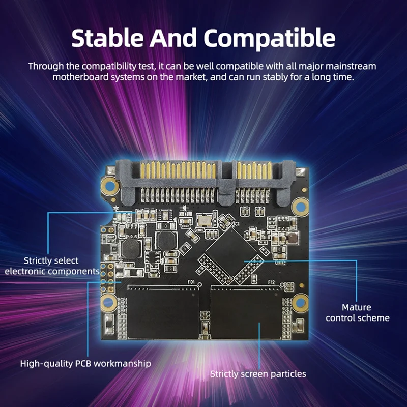 Disco duro interno de unidad de estado sólido SSD de 2,5 pulgadas para PC, portátil y de escritorio