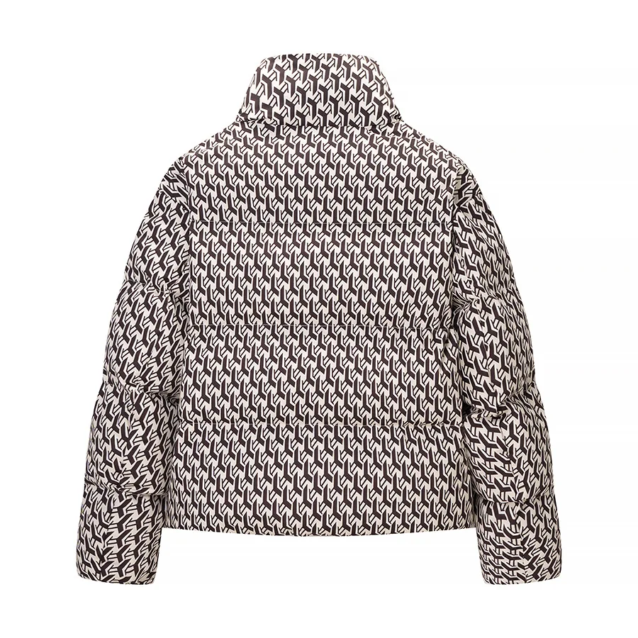 Women's Fashionable Casual Hand-Stitched Cotton Printed Jacket M6RN