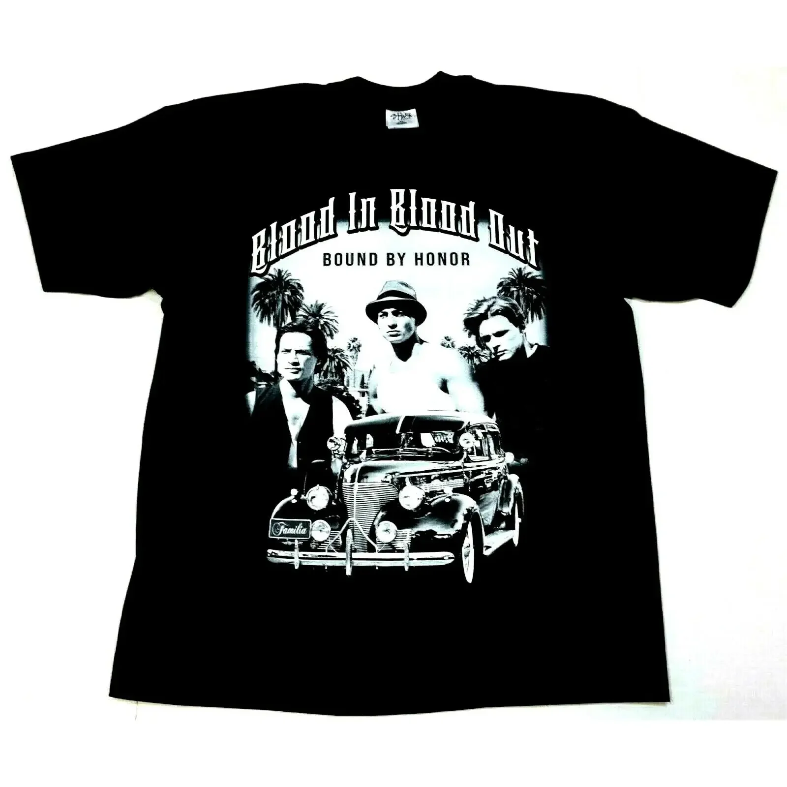 BLOOD IN OUT T Shirt Bound By Honor Chicano Street Gang Movie Men vintage Washed Comfortable graphic Versatile Stylish fashion