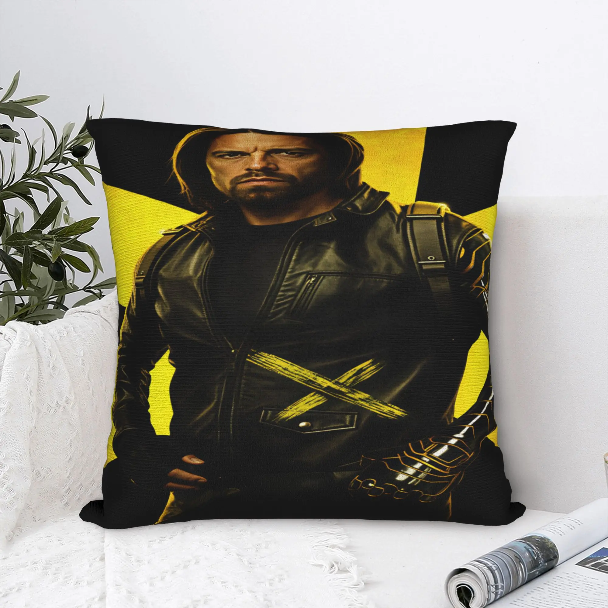 Bucky Barnes Winter Soldier Pillow Case  Kawaii Pillow Cover Soft Pillowcases For Wedding Party Home Decor