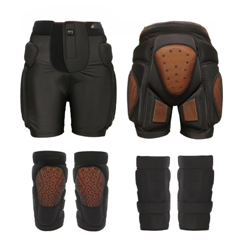 

ski protective gear inner wear hip protection knee pads set veneer double board anti-drop butt pad adult equipment