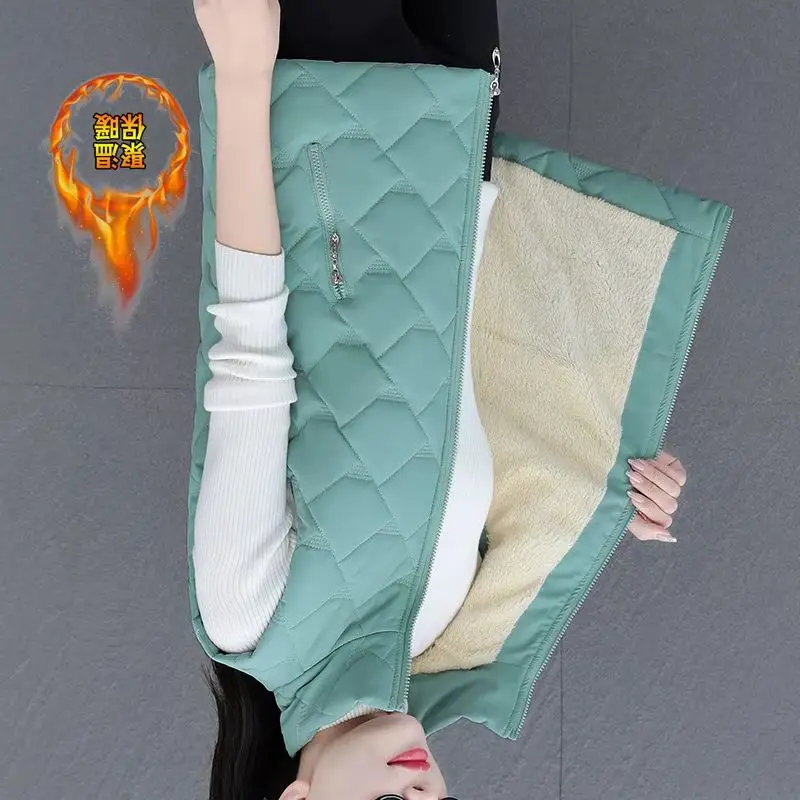 

Зимний женский бархатный жилет 2025 года, корейский хлопковый жилет, женский жилет, куртка без рукавов, женские парки, пальто, верхняя одежда, топы, женские