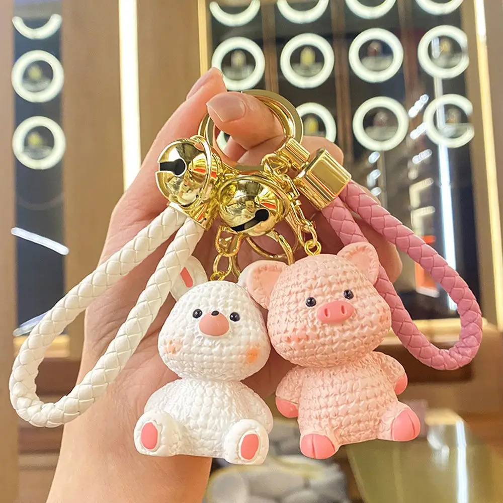 Animal Keychain Bag Pendant Car Keyring Keychain Pendant Blushing Animal Keychain Funny Doll Pendant Animal Doll Keyring