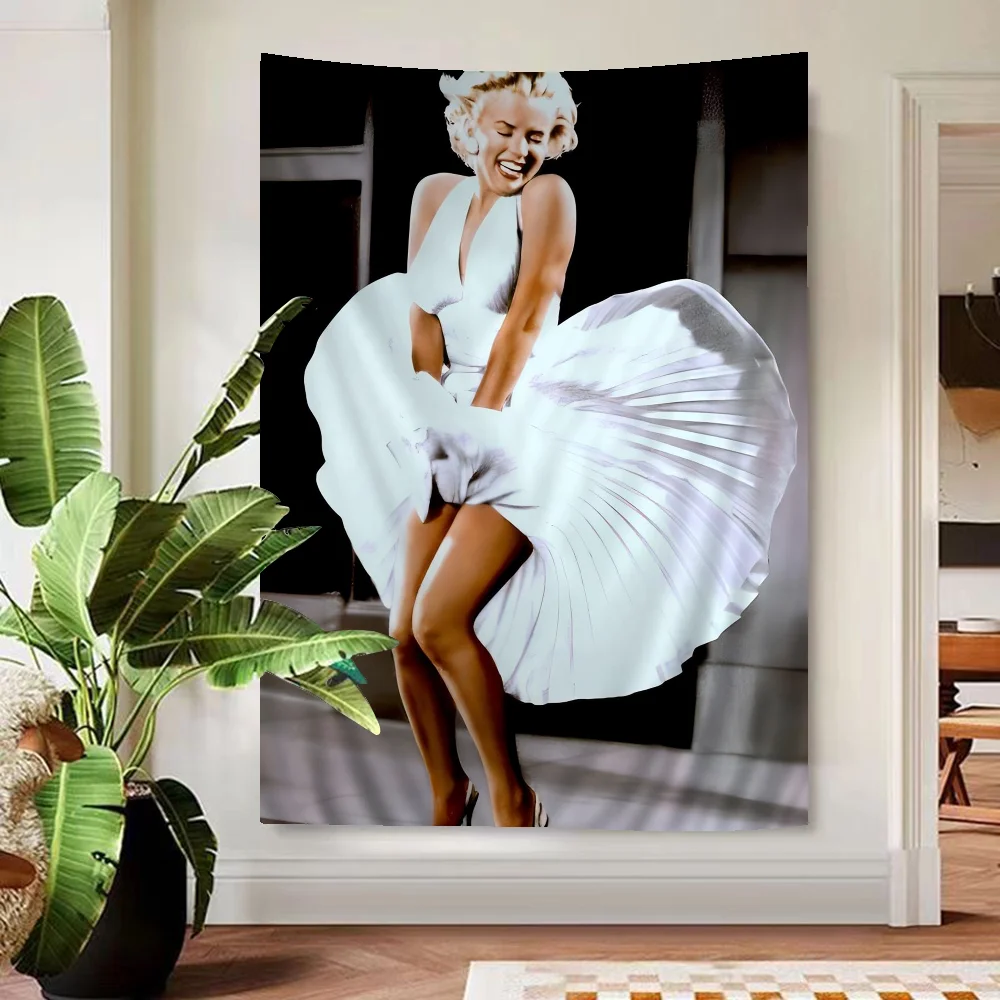 Vintage Marilyn Monroe Photo Printed Large Wall Tapestry Hanging Tarot Hippie Wall Rugs Dorm Home Decor