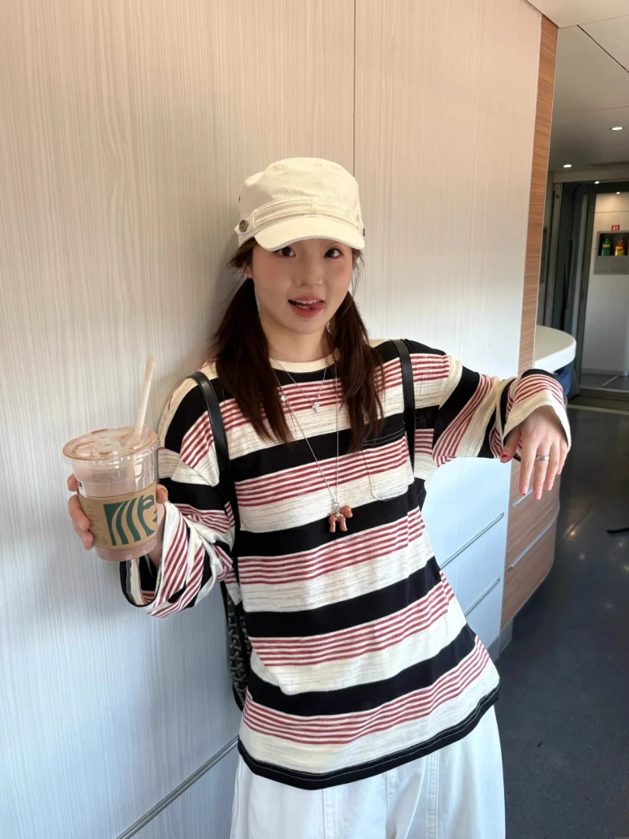 Retro British Style Women's Fashionable Versatile White Duckbill Cap Large Head Circumference Small Face Effect Naval Hat