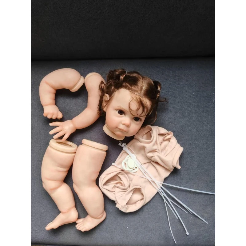 24inch Maggi Reborn Toddler Doll Size Kit Already Painted Lifelike Soft Touch Rooted Hair DIY Doll Parts