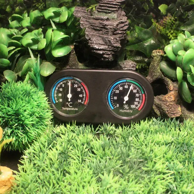 W91B Reptiles Thermometer Terrarium Temperature Humidity Dial Hygrometer
