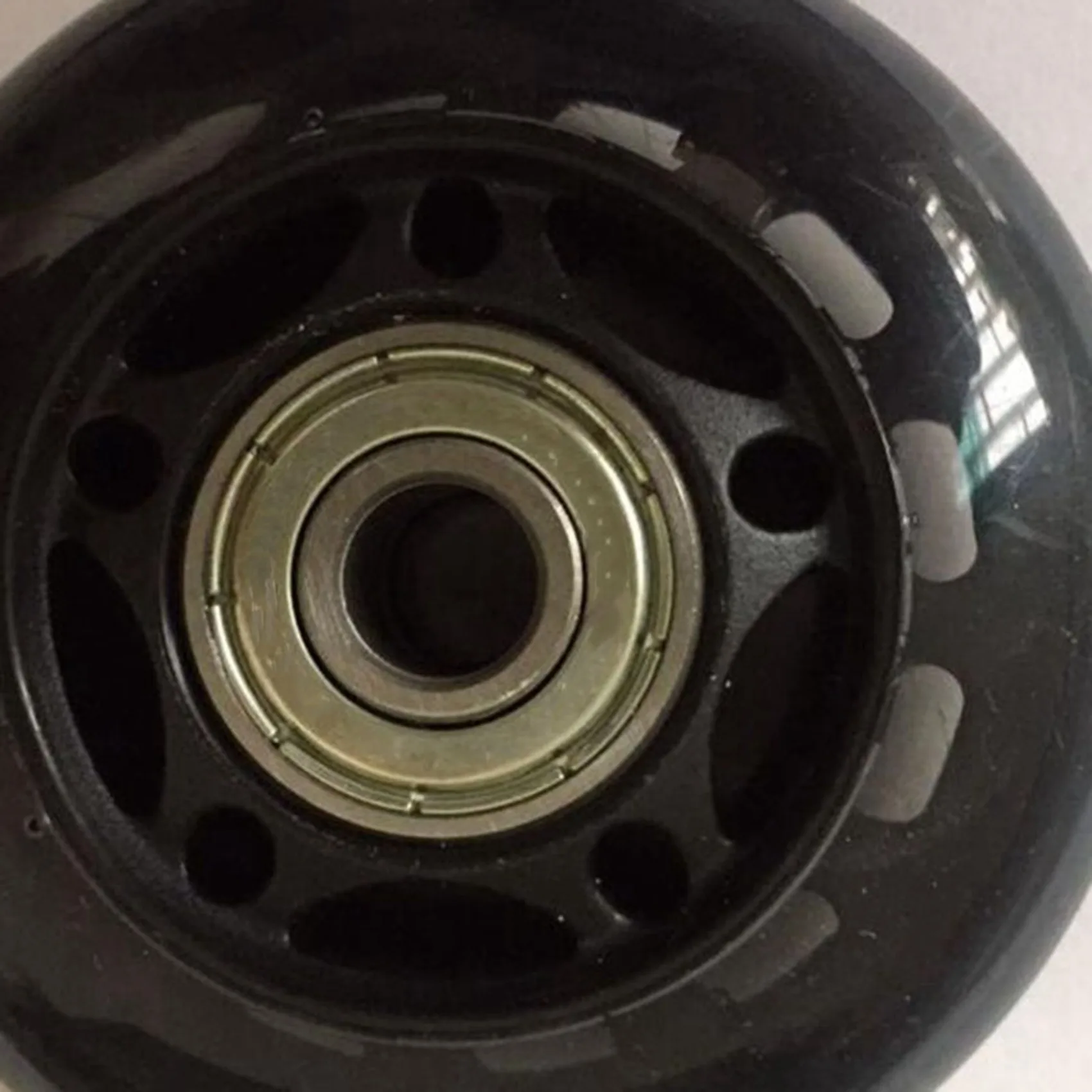 b48b-8個入りローラースケート用ゴム製ホイール、滑り止め、静音、耐摩耗性、ローラースケートアクセサリー