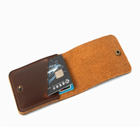 Handmade Personalized Card Holder Leather Credit Card Holder Man Business Cardholder Wallet Porte Carte Case To Protect