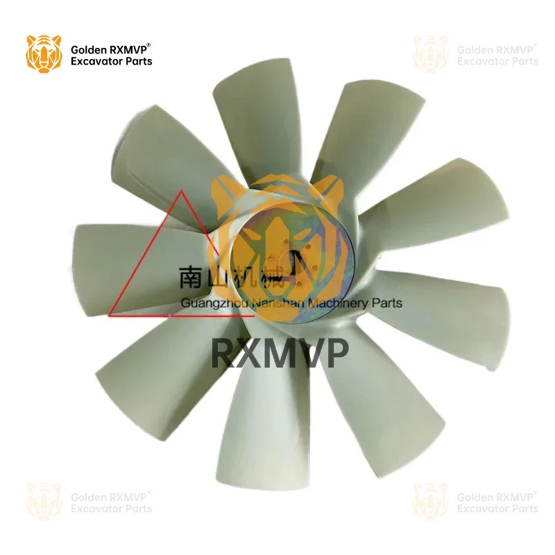 For Komatsu PC400-5Fan engine cooling fan blade high temperature resistance plus-sized wind fan blade Excavator Parts