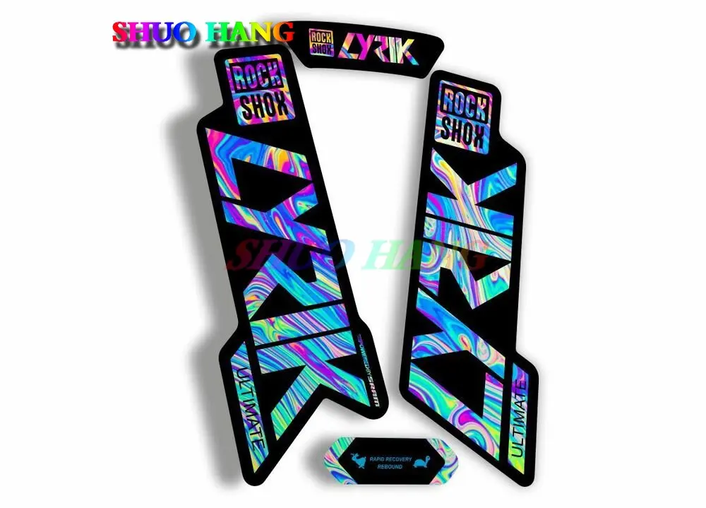 Rock Shox LYRIK PIKE SELECT YARI ZEB R LYRIK 2020 2021 ULTIMATE Fork Mountain Bike Cycling Decal Sticker Oil Slick  Car Sticker