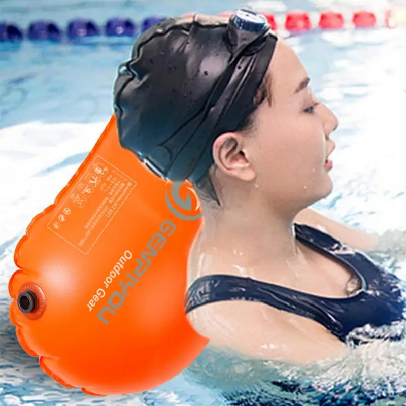 Swim Buoy For Open Water Swimming Products Life Buoy Dry Bag For Swimming Storable Bubble Swim Float Waterproof For Camping