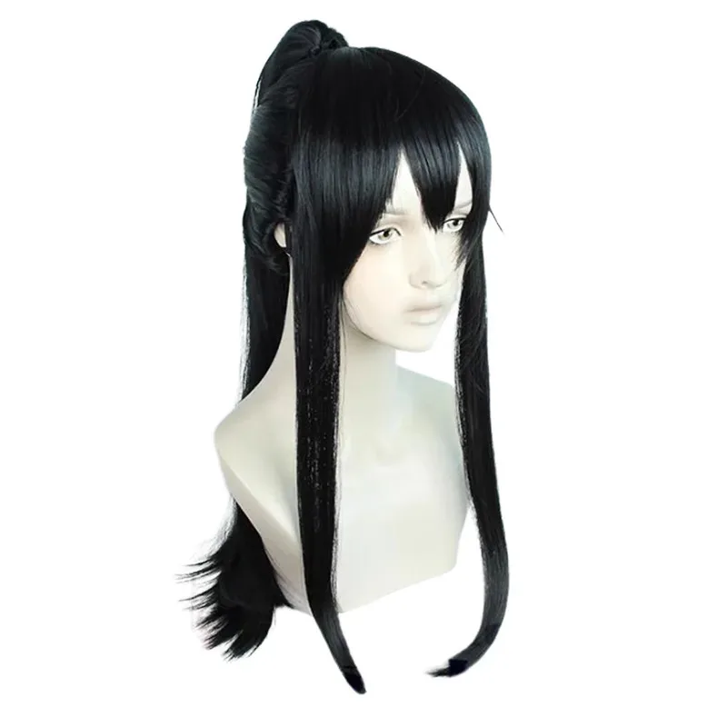 

Косплей No 8, черный длинный парик, головной убор Ashiro Mina, парик для косплея, аксессуары для костюмов, аниме Monster, набор на Хэллоуин, реквизит