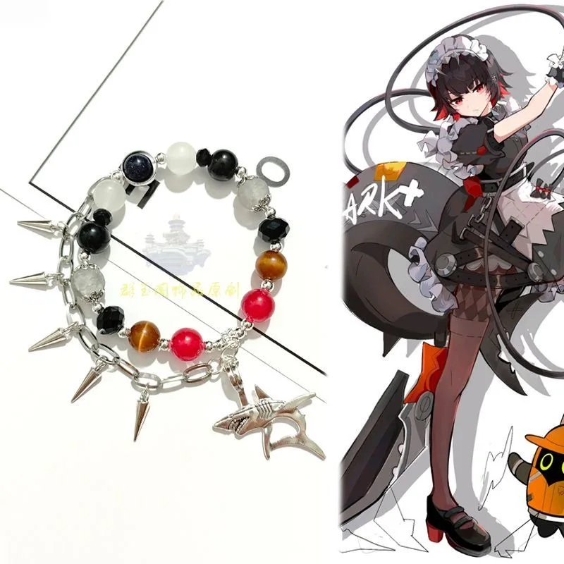 

Zenless Zone Zero Ellen Joe Shark Cosplay Bracelets ZZZ Handmade Unisex Beads Anime Game Jewelry Accessories Gifts