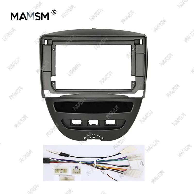 

MAMSM Car Frame Fascia Adapter Android Radio Dash Fitting Panel Kit For Toyota Aygo Peugeot 107 Citroen C1 2005-2014