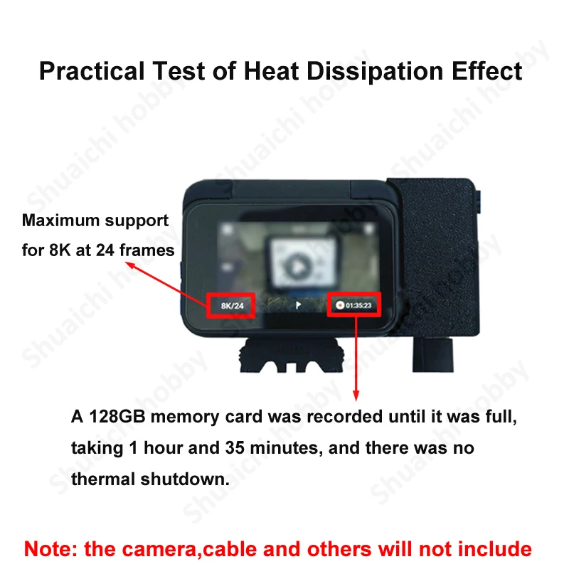 1PCS Action Kamera Kühler Typ-C Port Dual-fan Kühler Horizontale/Vertikale Verwendung Outdoor Aufnahme Begleiter für Insta360 AcePro