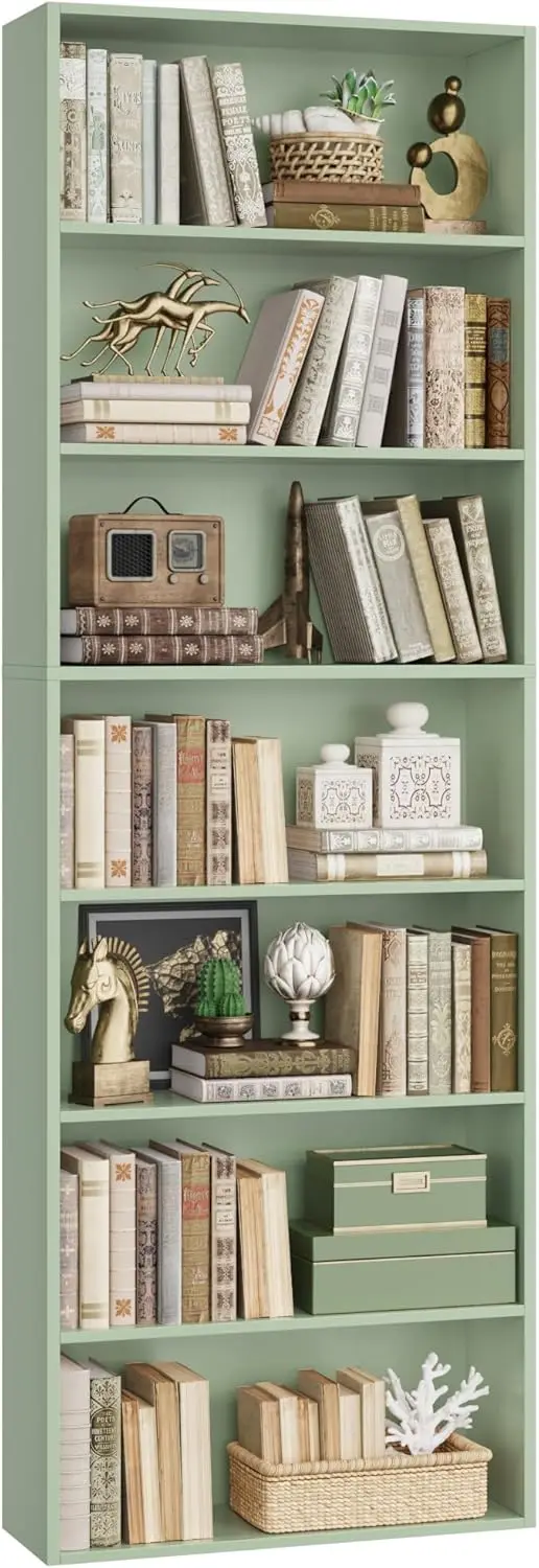 

FACBOTALL 82" Tall Bookshelf, 7-Tier Open Shelves Bookcase, Freestanding Display Storage Shelves, Tall Bookcase Home Decor Furni