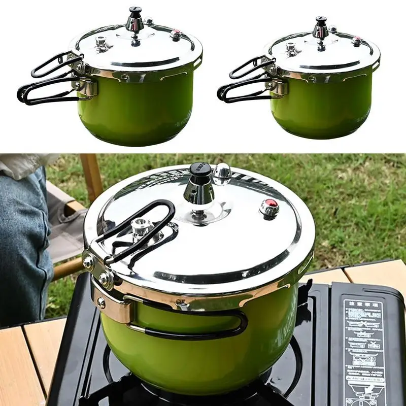 

Pressure Pot 304 Stainless Steel Pressure Canners Hassle-Free Pressure Cooker For Outdoor Camping Car Rv Travel Home Kitchen