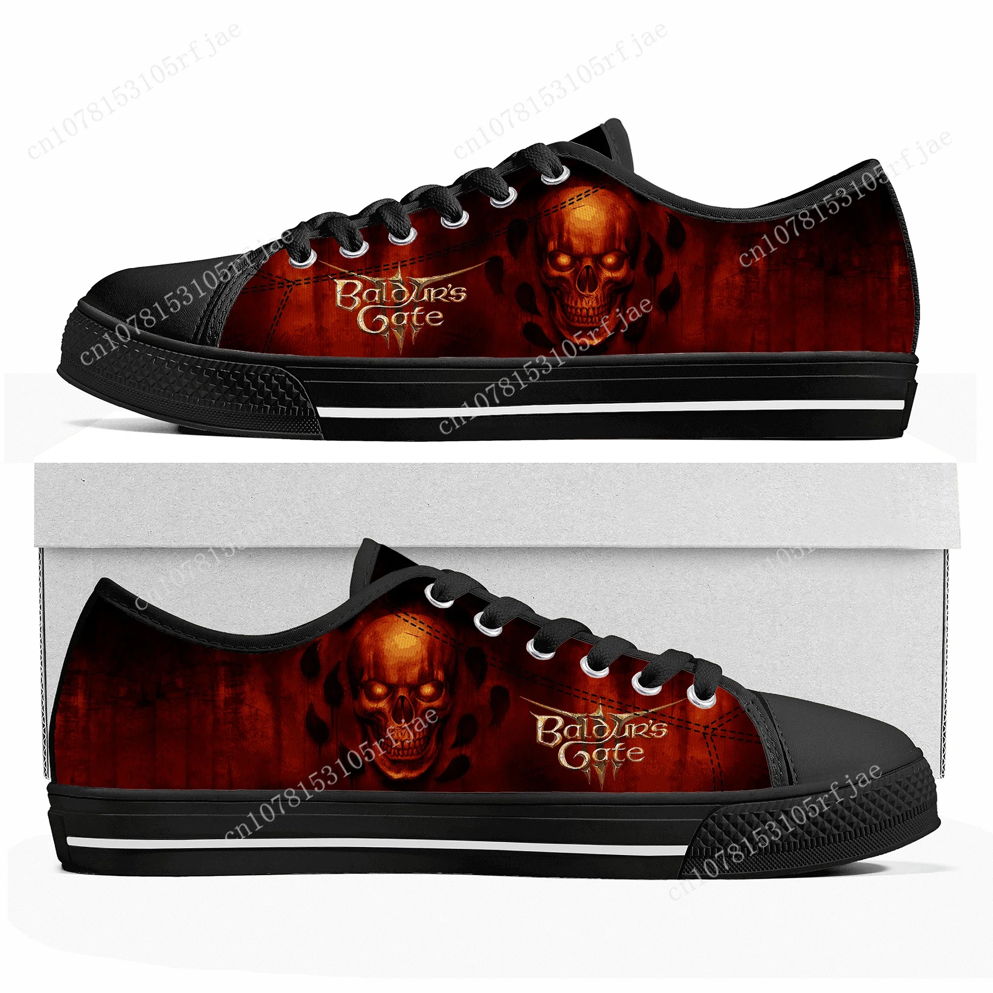 

Baldur's Gate Low Top Sneakers Cartoon Game Womens Mens Teenager High Quality Shoes Casual Fashion Tailor Made Canvas Sneaker