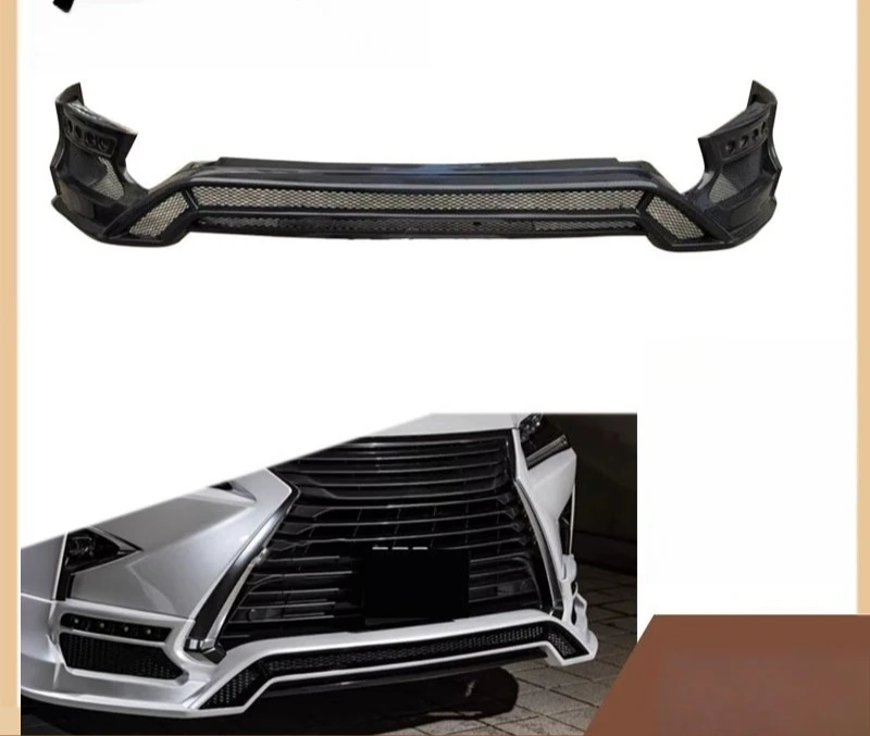Carbon Fiber Front Lip Spoiler for 2015-2017 Lexus RX300 RX450h, MZ Style, Car Body Kit