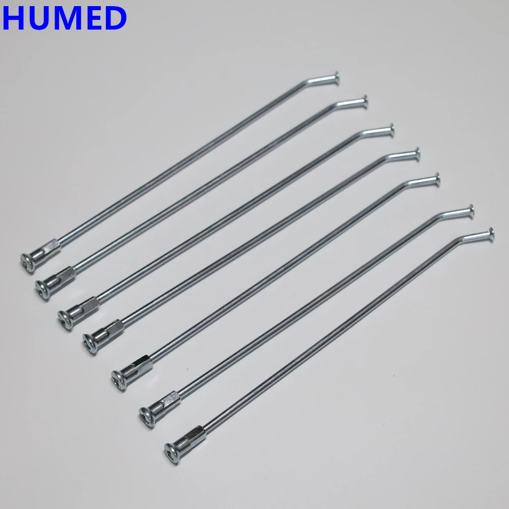 

36pcs/lot Bicycle spokes153/155/177/185/188/190/195/215/225/238mm 9G Diameter 3.5mm for Motocross Dirt Pit Bike E-bicycle rims