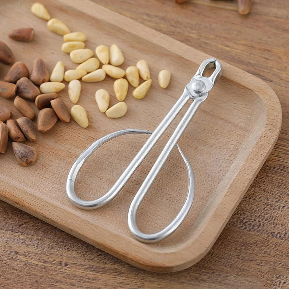 

3pcs Pine Nut Clip Stainless Steel Wear resistant Nut Opening Tool Easy Peeling Pistachios Sunflower Seeds Portable