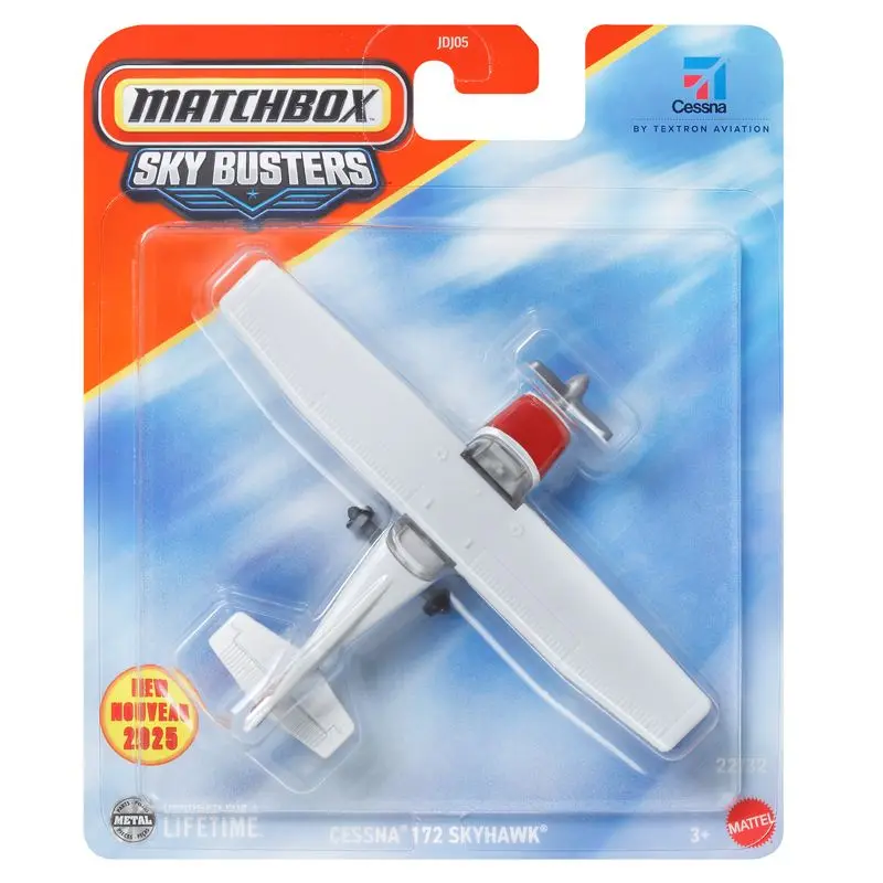 2025 ماتيل علبة الثقاب نموذج سكاي باستر سيتي بطل محاكاة الطائرات بوينغ 747 سكاي هوك الطائرات جمع سبيكة لعبة مجسمة هدية #3