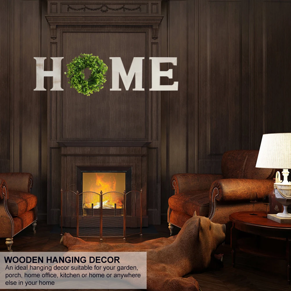 

1Set Wooden Adornment Home Letters Wall Ornament Hanging Decoration For Indoor Home Party Festival Diy Decorations Wall