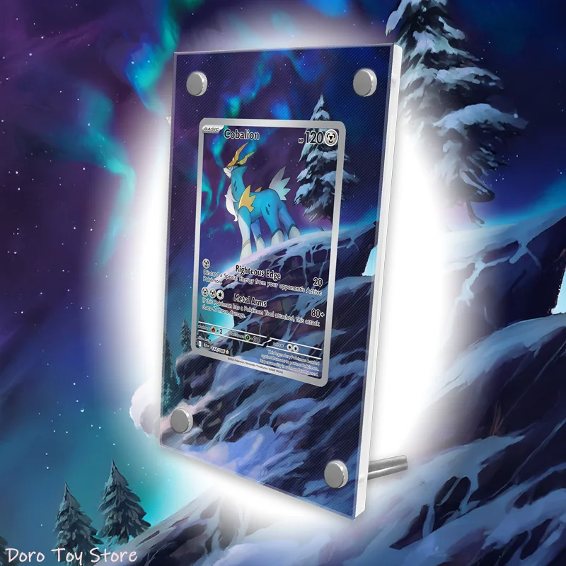 Pokemon-kaarten Display PTCG Sv11B Cobalion Anime Game Collection Uitbreiden Art Gifts Zelfgemaakte acryl beschermhoes sleutelhanger speelgoed