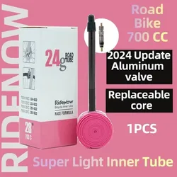RideNow Aluminum Valve Bike Inner Tube Ultralight 700C Road Bicycle TPU Tire 45/65/85mm Length French Valve Super Light Tube