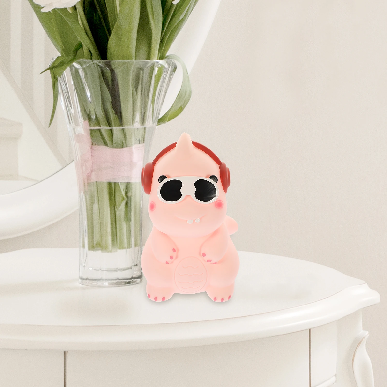 

Musical Dinosaur Cool Green Vinyl Savings Lovely Money Pot Desktop Vinyl Piggy Bank nament Gifts Money Pot Home Decor