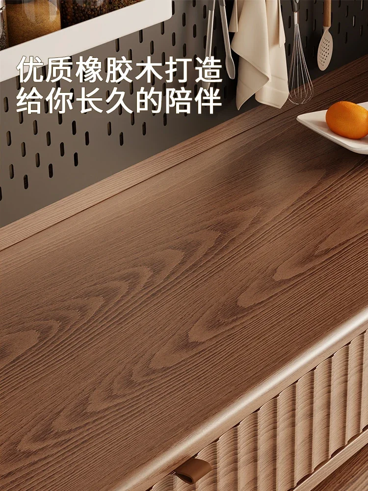 Solid wood dining side cabinet, dining table integrated against the wall, locker, wine cabinet