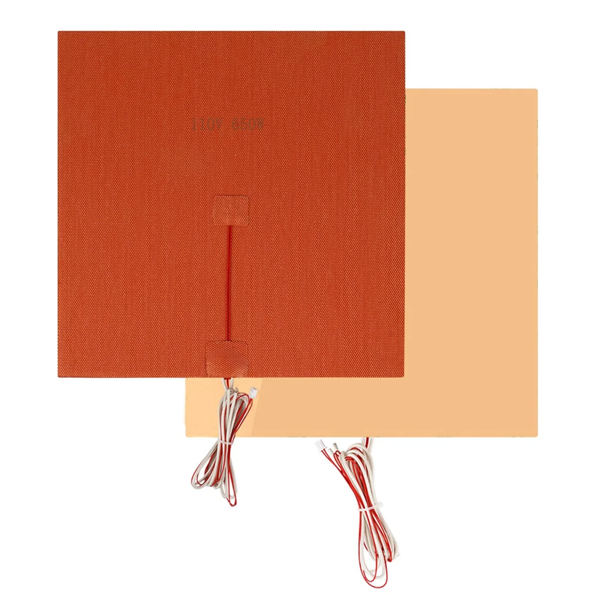 300X300mm 3D Printer Silicone Heater Pad Fiberglass Cloth 3D Printer Heated Bed 110V 650W 100cm Cable Length