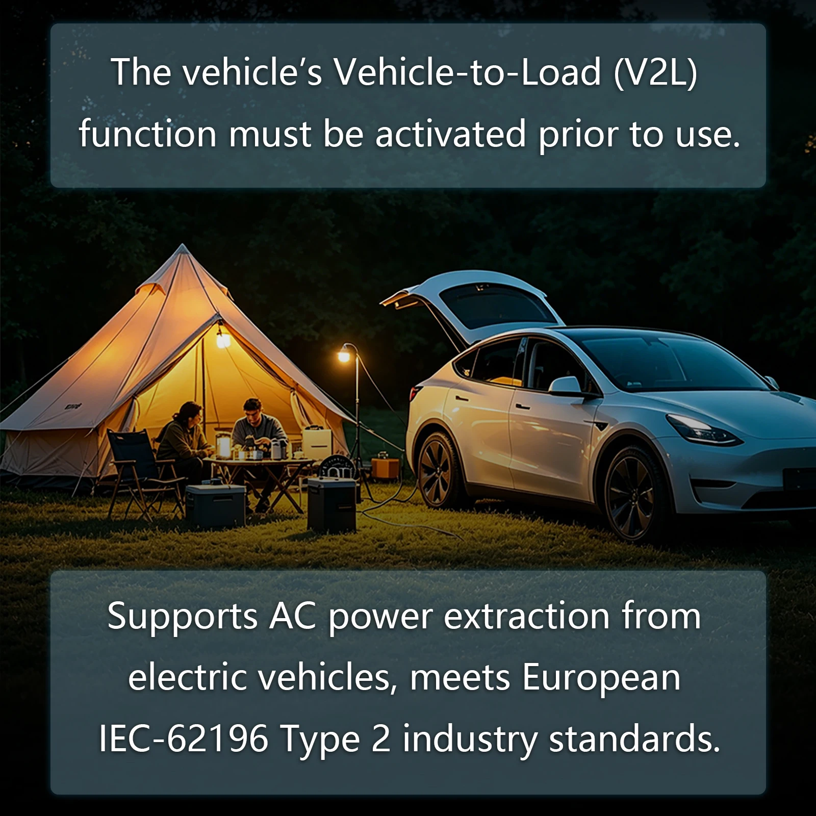 Type2 V2L Discharge Adapter 16A UK Socket EV forBYD MG Mazda Jaecoo Geely EX5 Deepal XPENG HYUNDAI Omoda LEAPMOTOR GWM Chery