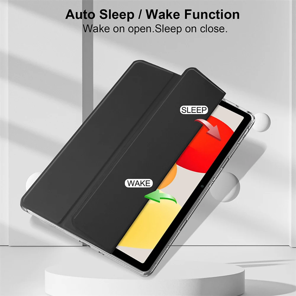 3 Fold Tablet Case For Xiaomi Pad 6 Pro Pad 6 Pad  5 Pro Pad 5 Pad 2 Pad SE 11 inches Clear Anti-Fall Protective Tablet Cover
