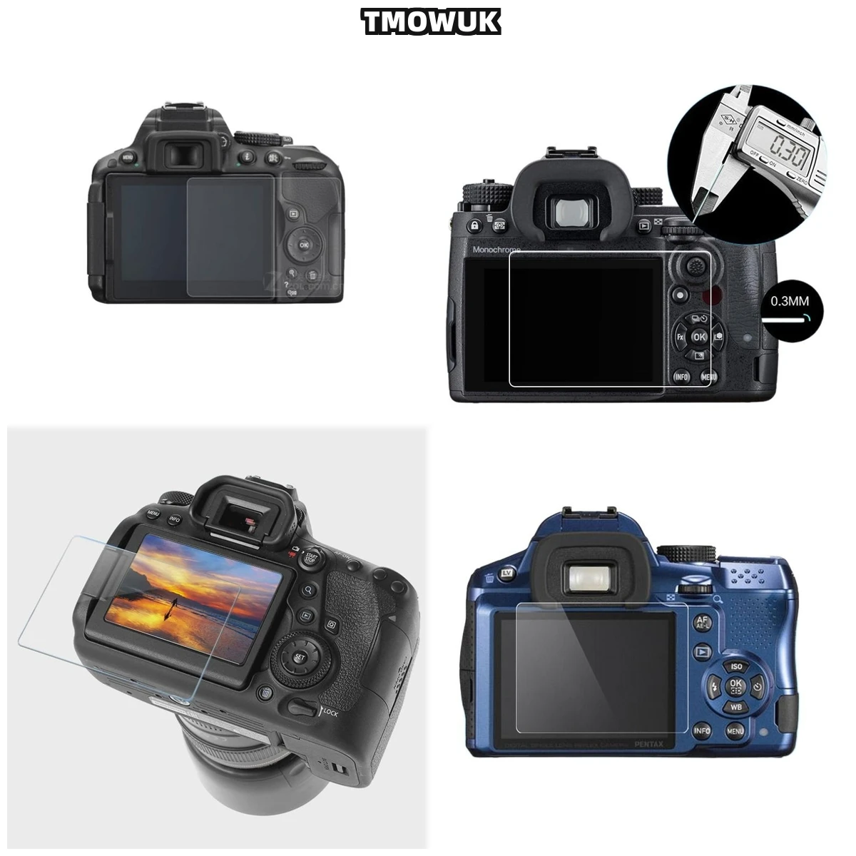 

For PENTAX K30 Screen Defender, 9H Hardness & HD Transparent Coating