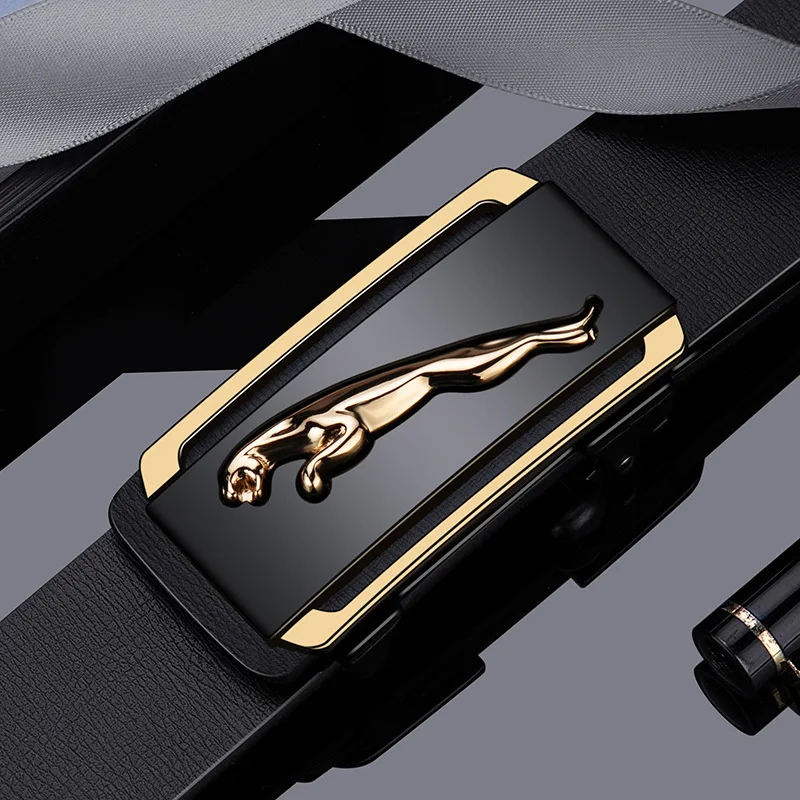 Молодежный ремень среднего возраста — новая воловья кожа с пуговицами из цинкового сплава, универсальный модный пояс для мужчин