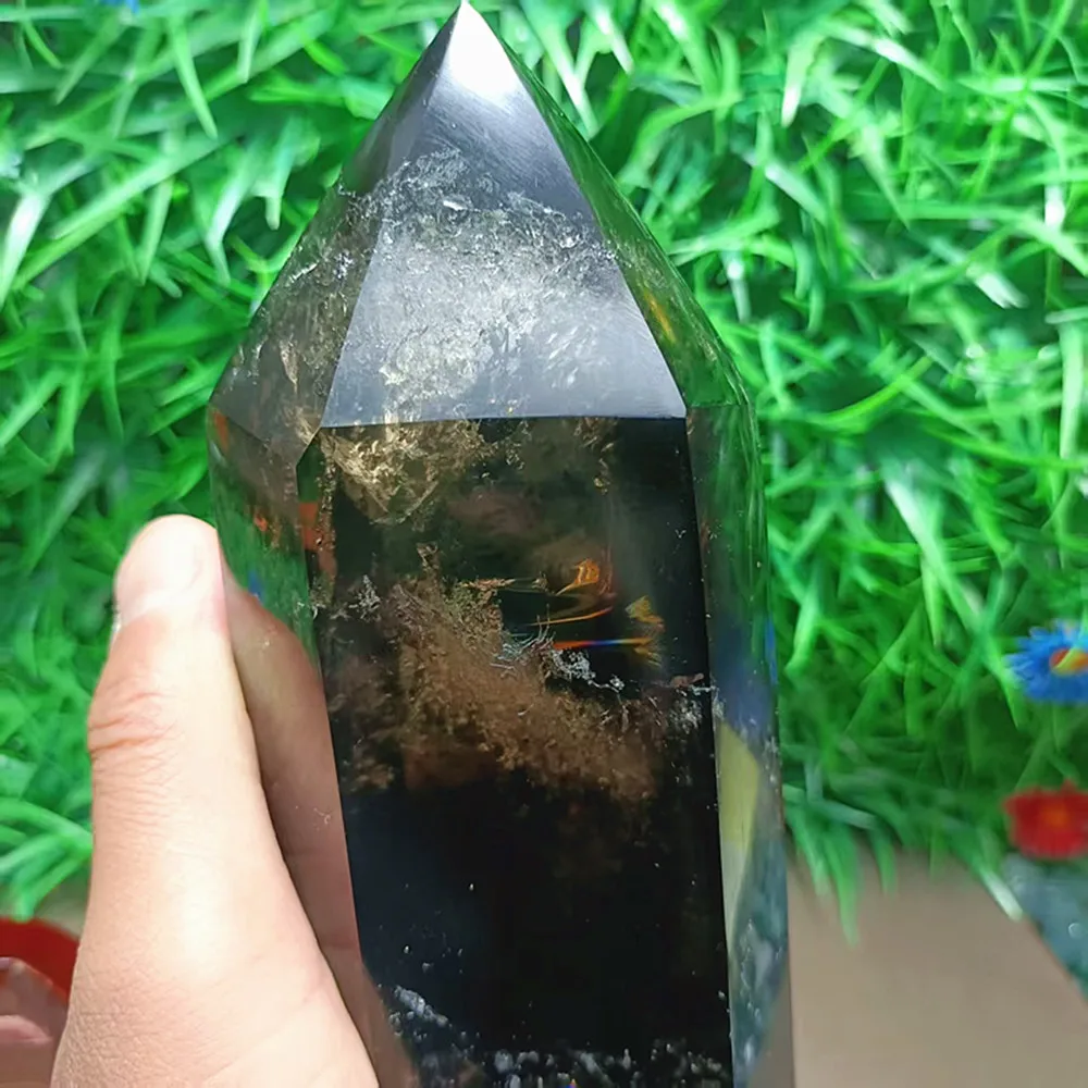 

Natural Quartz Crystal Tea Crystal, Handmade Polishing Magic Wand Point, Healing Home Decoration