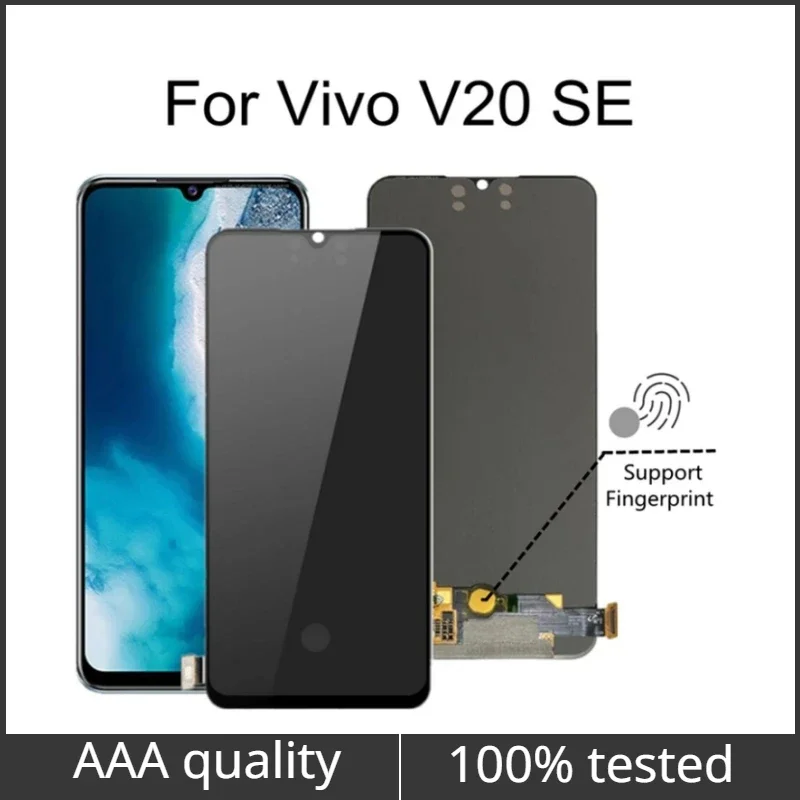 6.44'' AMOLED For Vivo V20 Global LCD V20 SE LCD V20 2021 LCD Display Touch Screen Digitizer Assembly Replacement