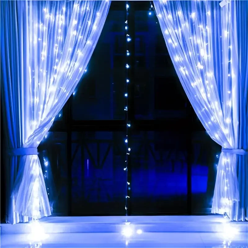 1 Set of 200 Led USB Lights – Remote Control, 8 Modes for Bedroom and Party Decoration (White)