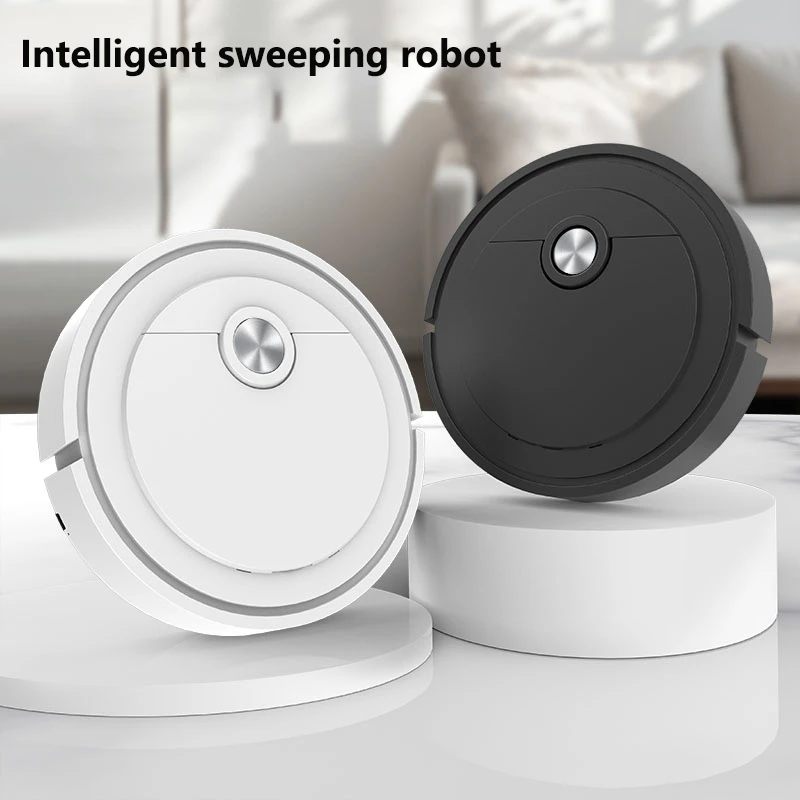 Robot de barrido inteligente 3 en 1, limpiador inteligente para el hogar, aspirador completamente automático recargable, succión de 6000Pa de pelo de mascota