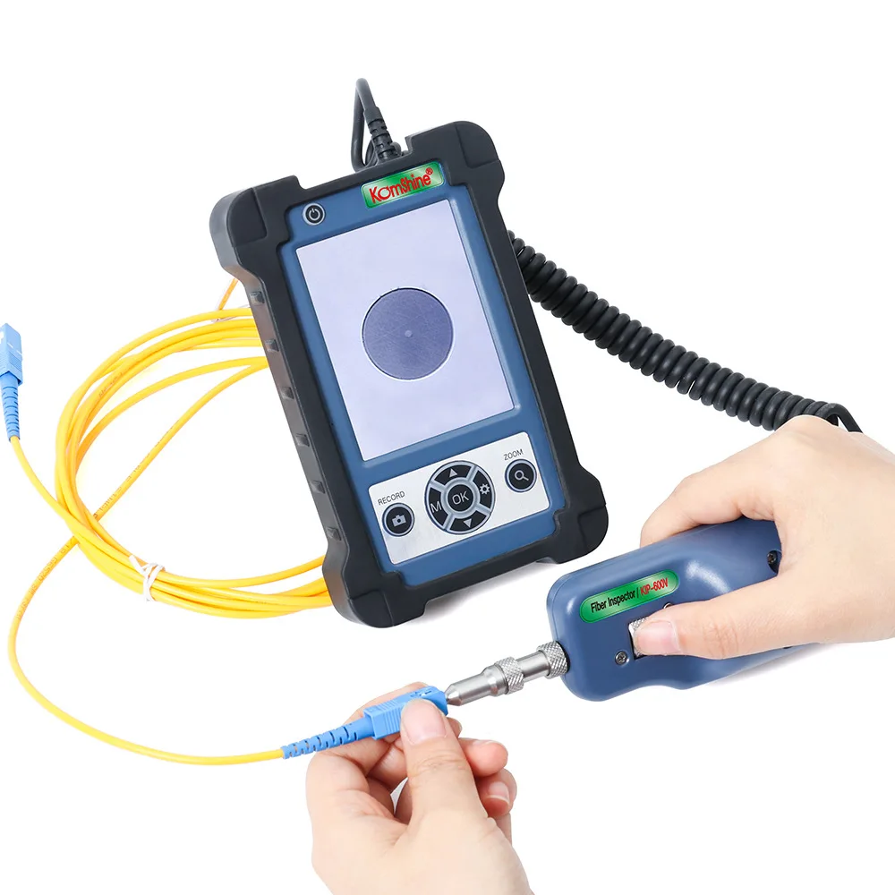 KIP-600V Video Inspection Probe FedEx 400X Fiber Optic Inspection Probe Fiber Optic Inspector Microscope APC UPC tips Hand-held