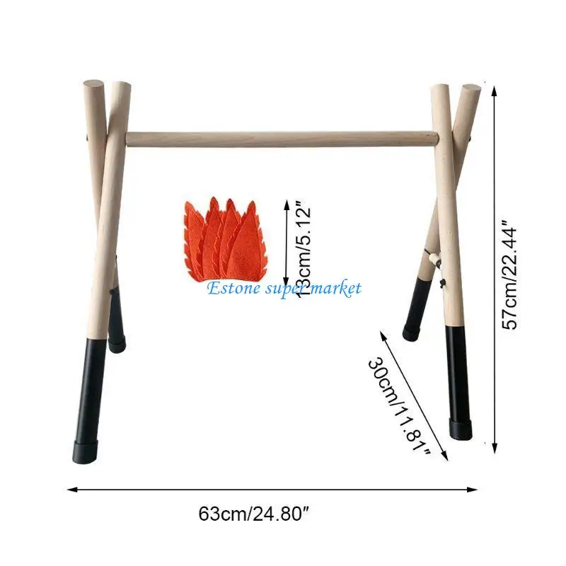 090B متعة البطن للوقت التسنين لعبة إطار خشبي التمريض الصالة الرياضية رف هدية عيد ميلاد الطفل T #6