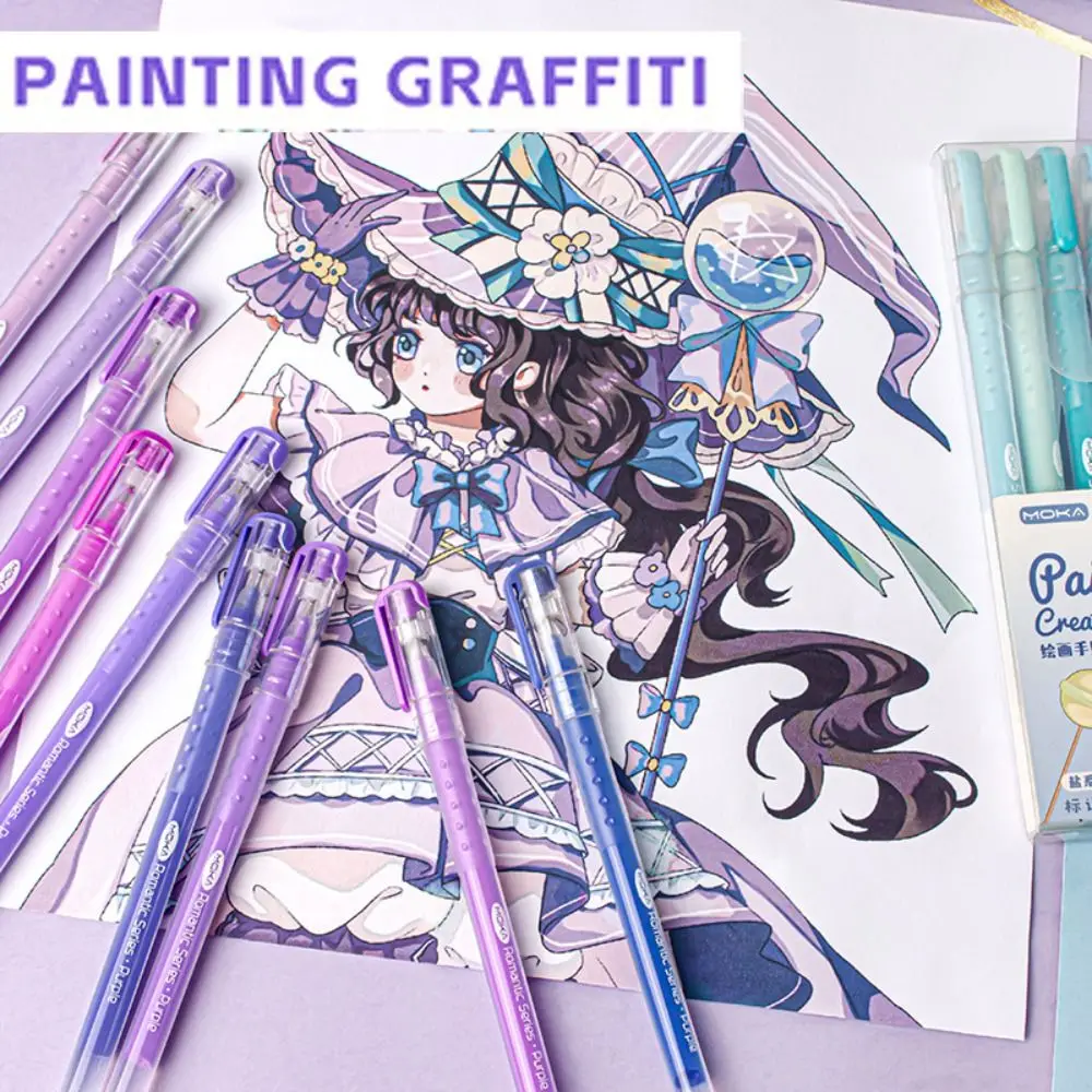 Professional 9-Colors Highlighter Drawing/Painting/Graffiti Art Stationery Marker Pen Learning Markers Scrapbook Pen