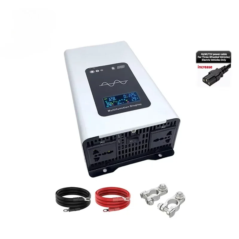 800W/1600W Pure Sine Wave Car Inverter DC 12V 24V to AC 110V 220V High Efficiency Home & Automotive Use power inverter