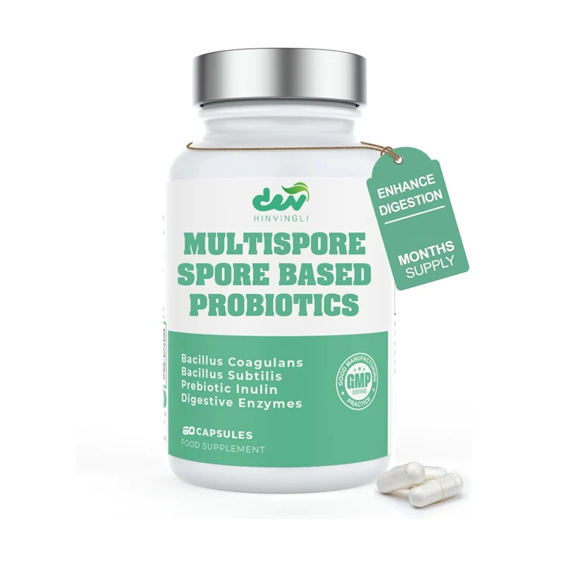Probiotics, relieve bloating/intestinal health | Includes digestive enzymes and prebiotic inulin, 60 capsules