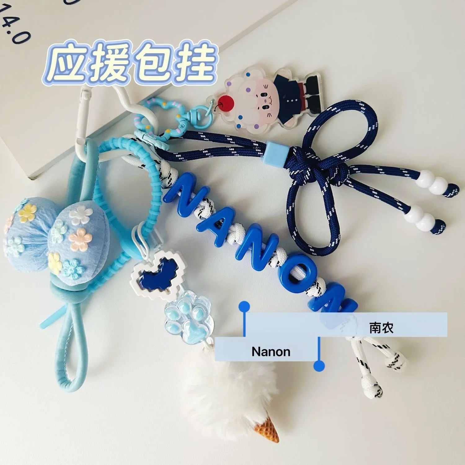 Handmade Thai Star NilkNhake Bad Bubby Series OhmNanon Nanon Bag Decoration Accessories Bag Pendant Keychain
