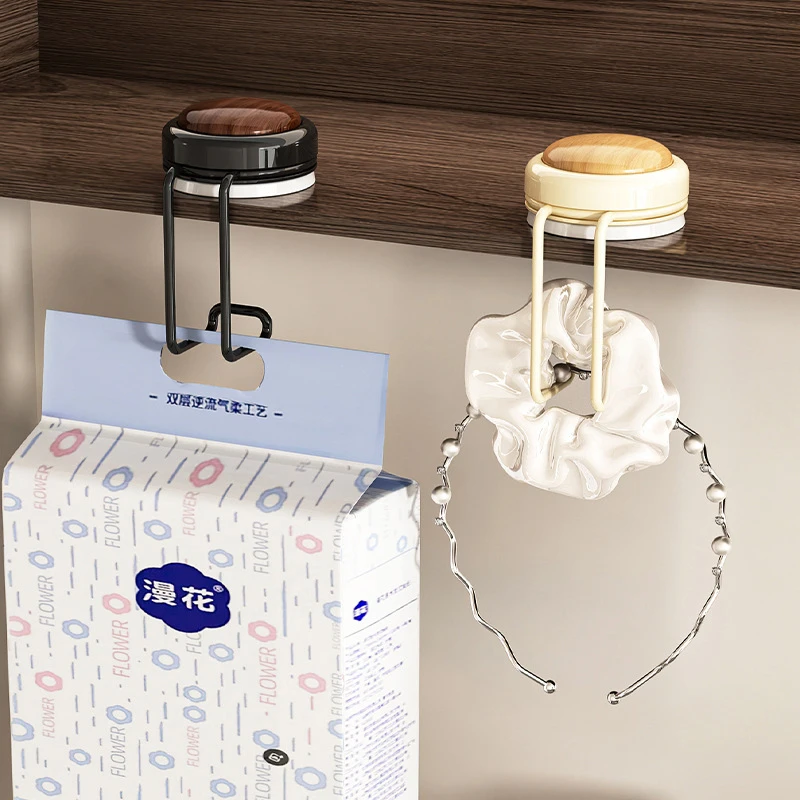 360° Rotatable Table Edge Hooks, Detachable Desk Mount for Gaming Headset Backpack Storage, Space-Saving Hanging Organizer