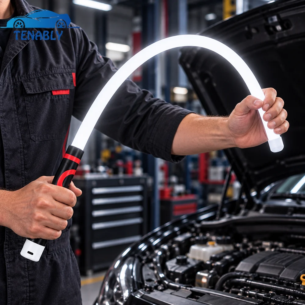 73cm Flexible LED Work Light Strip Rechargeable Silicone Light Handheld Trouble Inspection Light Auto LED Strip for Car Repair