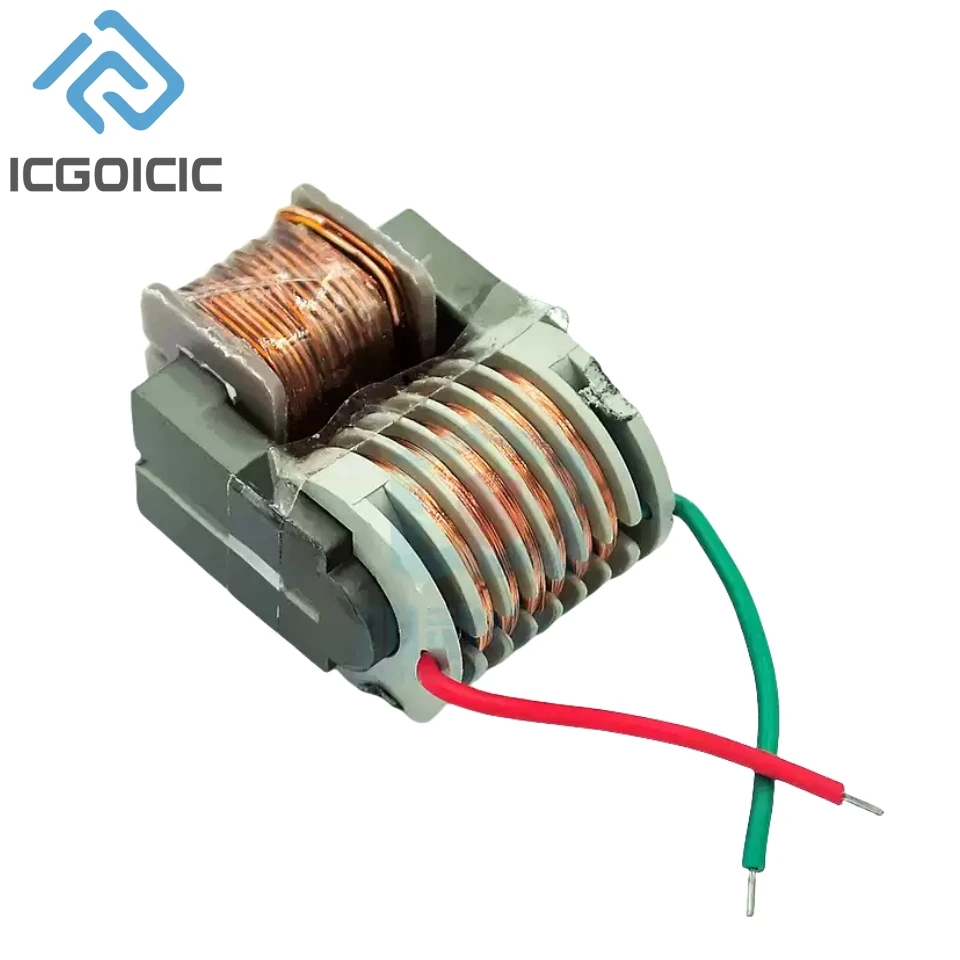 Generador de encendido de arco de alto voltaje, 15KV, CC de alta frecuencia, inversor de refuerzo, Kit de bricolaje 18650, transformador de núcleo en U, Suite de 3,7 V